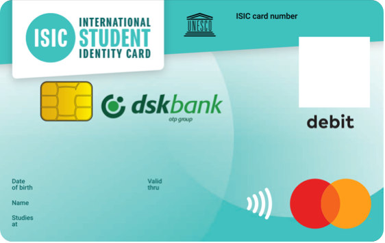 DSK ISIC студентска карта банка дск